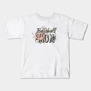 Baseball Mom Kids T-Shirt